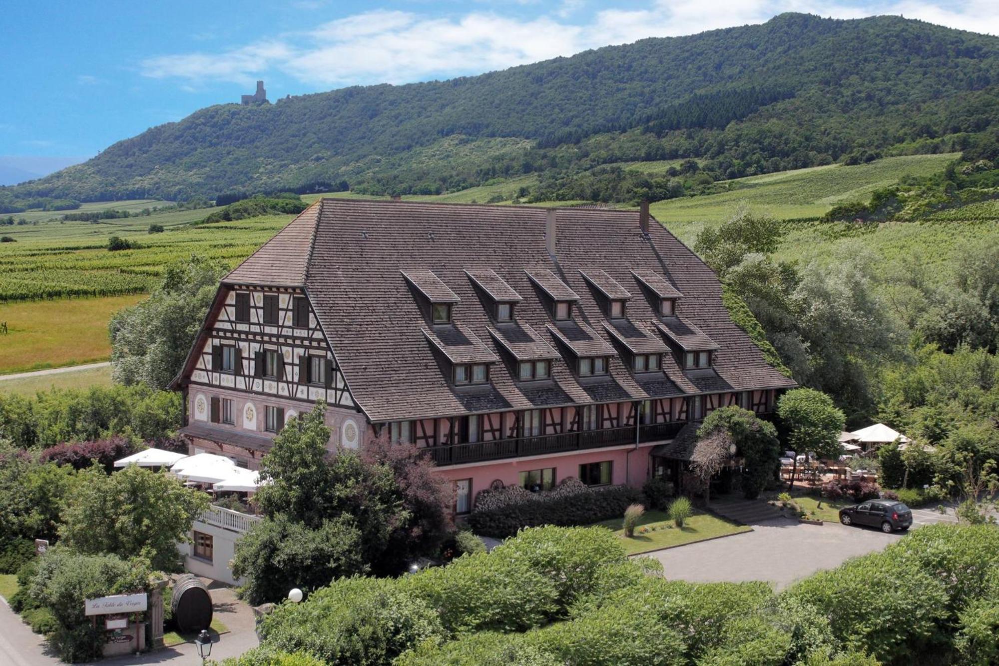 Hotel Restaurant Verger Des Chateaux, Route Des Vins Haut-Koenigsbourg Dieffenthal Bagian luar foto