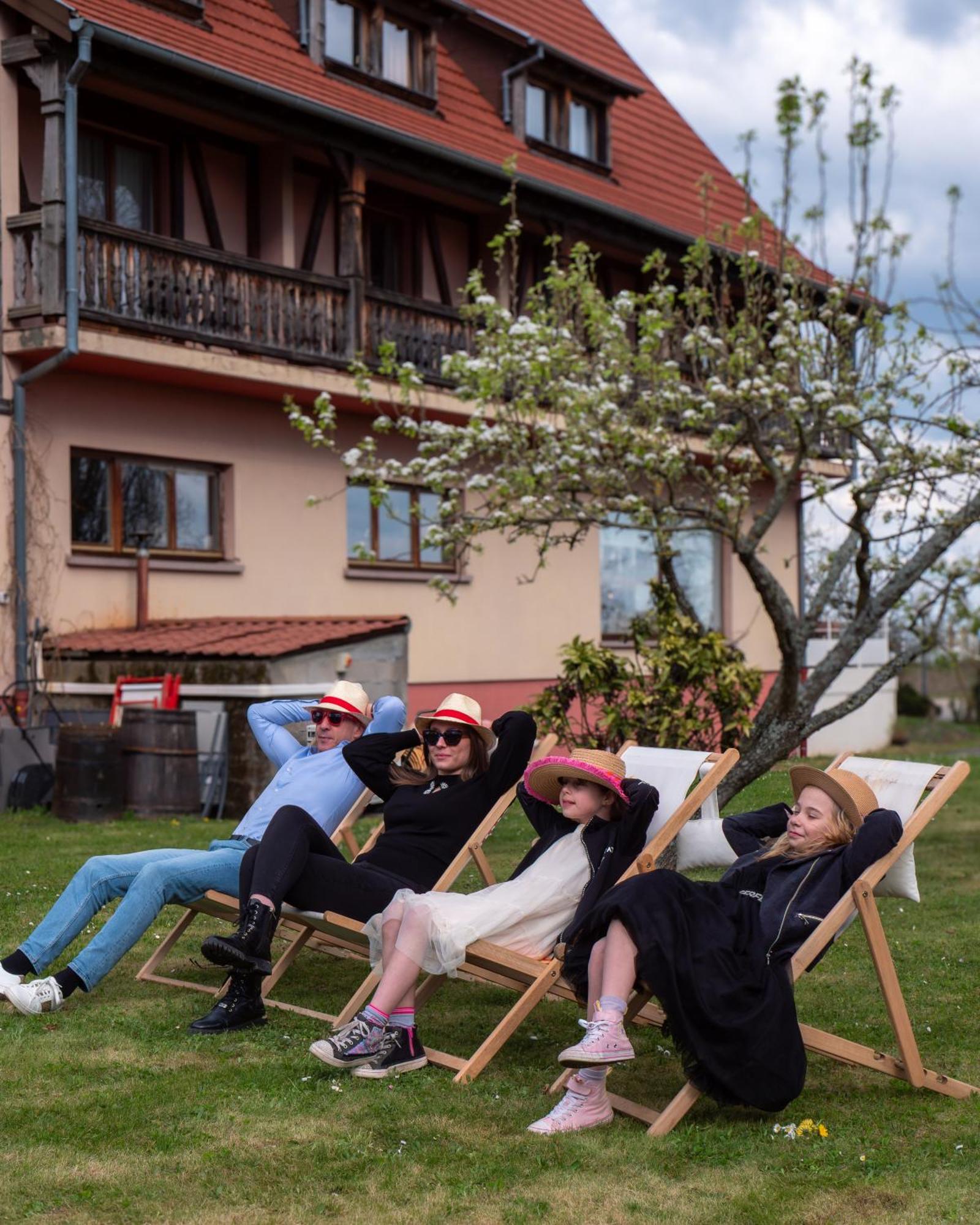 Hotel Restaurant Verger Des Chateaux, Route Des Vins Haut-Koenigsbourg Dieffenthal Bagian luar foto